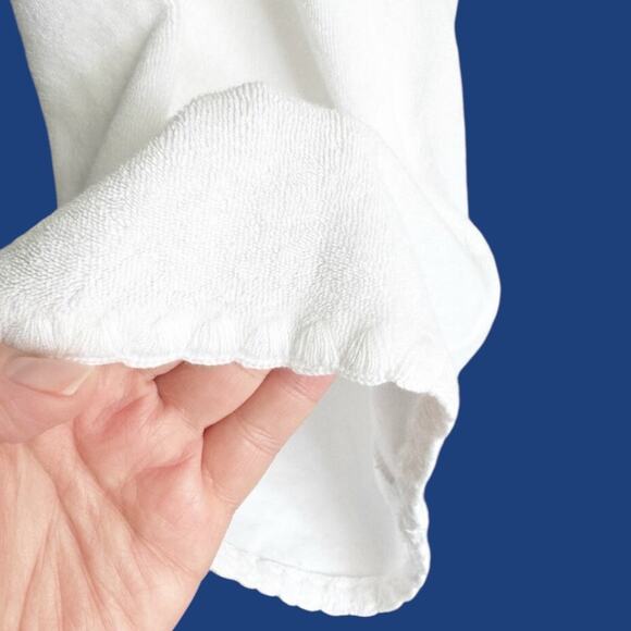 VTG Vintage Juicy Couture White Terry Capri Pant 2002-2006 Size Small Comfy S - Picture 4 of 9